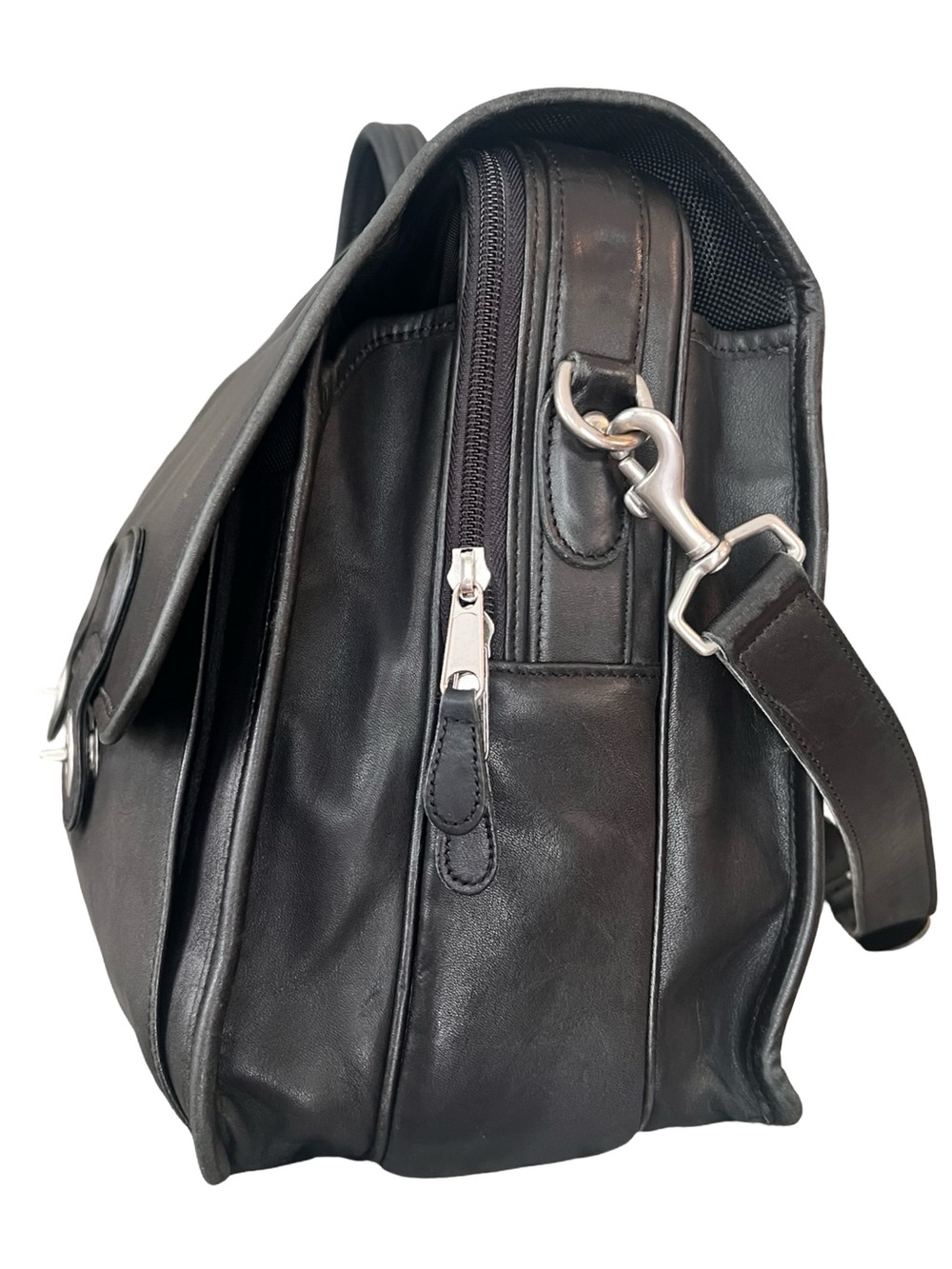 Coach Organizer Brief - Y2K Vintage Black Leather Briefcase - Picture 4 of 16